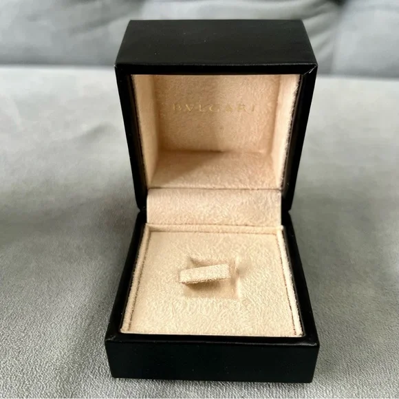 BULGARI Ring Box + Outer Box 2.80x2.75x2.5 inches